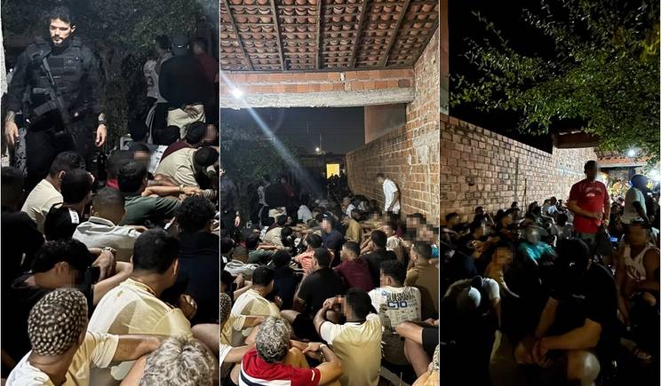 Fiscalização em festa da zona norte termina com prisão de dois foragidos
