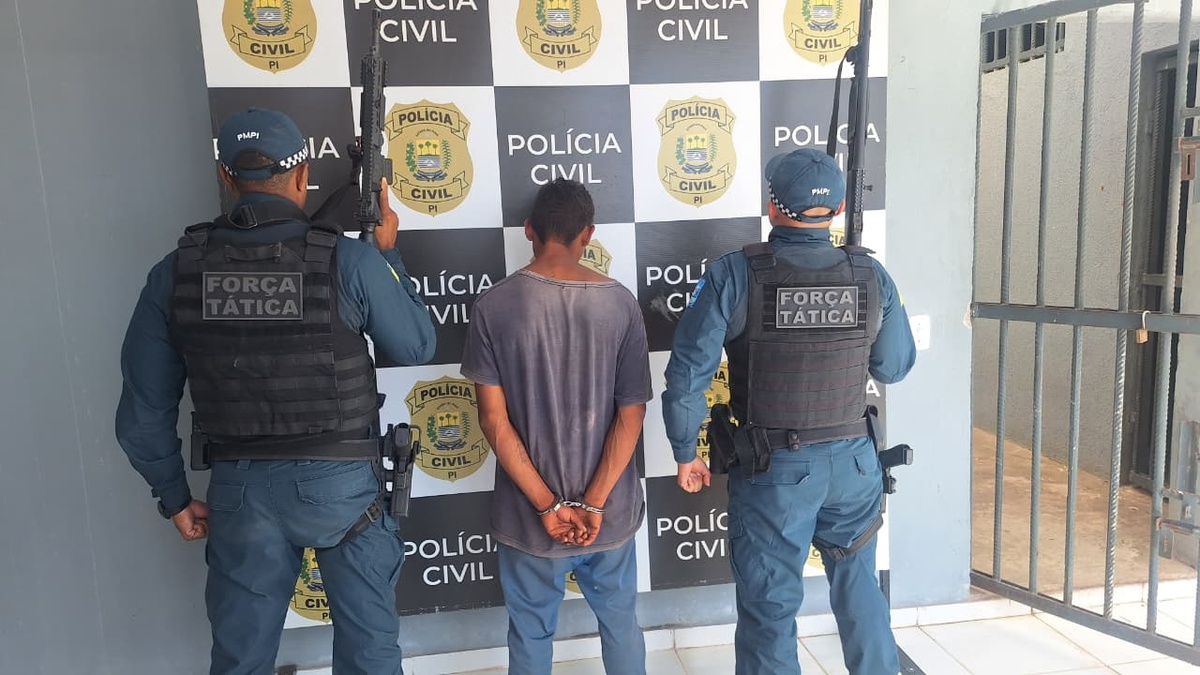 Suspeito foi preso pela Polícia Militar do Piauí