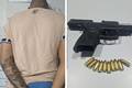 Homem é preso com pistola e munições durante abordagem da PM em Teresina
