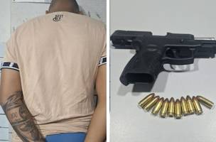 Suspeito recebeu voz de prisão e foi conduzido à Central de Flagrantes de Teresina (Foto: Reprodução)