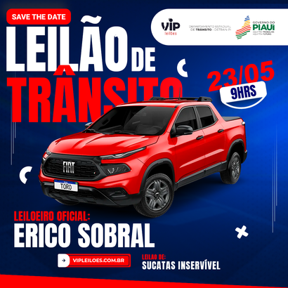 Leilão de Veículos - DETRAN/PI SUCATA 230525TDPISI