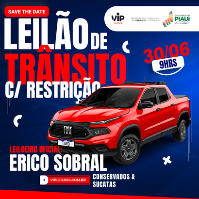 Leilão de Veículos com restrição