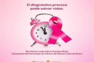 Outubro Rosa reforça ações de prevenção e diagnóstico do câncer de mama e colo do útero (Foto: -)