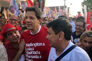 Governador reúne base aliada para pedir voto para Fernando Haddad (Foto: -)