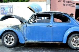 Veículo com vazamento de gasolina incendeia no interior do Piauí (Foto: -)