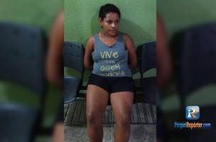 Jovem suspeita de roubo a mão armada é presa no interior do Piauí (Foto: -)