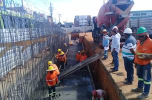 Obra do viaduto da Barão de Gurgueia recebe remanejamento de rede alta tensão este fim de semana (Foto: -)