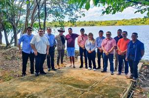 Inspeção da Ajuspi, OAB-PI e CREA detecta poluição avançada na barragem de Piracuruca (Foto: -)
