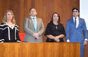 Membros da Ajuspi representam a instituição em homenagem a Ministro do STJ Moura Ribeiro (Foto: -)