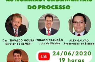 Esmepi fará live para debater sobre normas fundamentais do processo em tempos de pandemia (Foto: -)