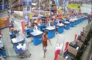 Desabamento de prateleiras em supermercado deixa um morto e oito feridos em São Luís (Foto: -)