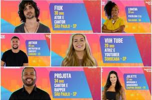 BBB21: Fiuk, Viih Tube, Projota, Lumena, Juliette e Arthur estão imunes (Foto: -)