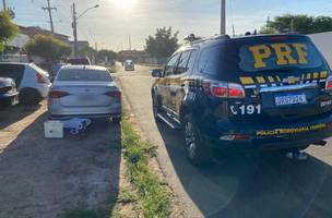 Homem de 34 anos é preso pela PRF com carro roubado na BR 316 em Picos (Foto: -)
