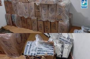 Polícia Militar apreende mais de 40 caixas de cigarros contrabandeados no Piauí (Foto: -)