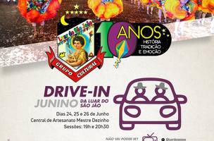 Quadrilha Luar do São João se apresenta em Drive-in Junino na Central de Artesanato (Foto: -)