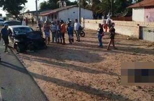 Colisão entre dois veículos na PI 116 deixa um morto e outras três pessoas gravemente feridas (Foto: -)