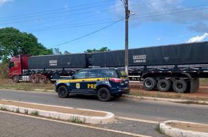 PRF apreende madeira serrada ilegal na BR 343, em Parnaíba; condutor é autuado (Foto: -)