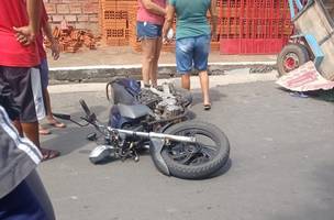 Motociclista morre e ciclista fica ferido em grave acidente na zona Norte (Foto: -)