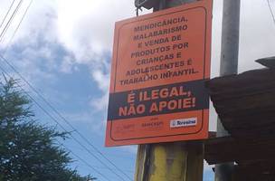 Semcaspi promove campanha de combate ao trabalho infantil em sinais de trânsito (Foto: -)