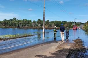 Semar realiza vistoria na BR 402 e recomenda que trecho permaneça interditado (Foto: -)