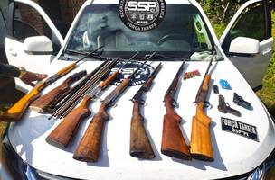 Força Tarefa prende dois suspeitos com arsenal de armas e munições (Foto: -)