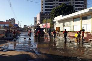Obra de galeria: trecho da avenida Homero Castelo Branco é liberado para o trânsito (Foto: -)